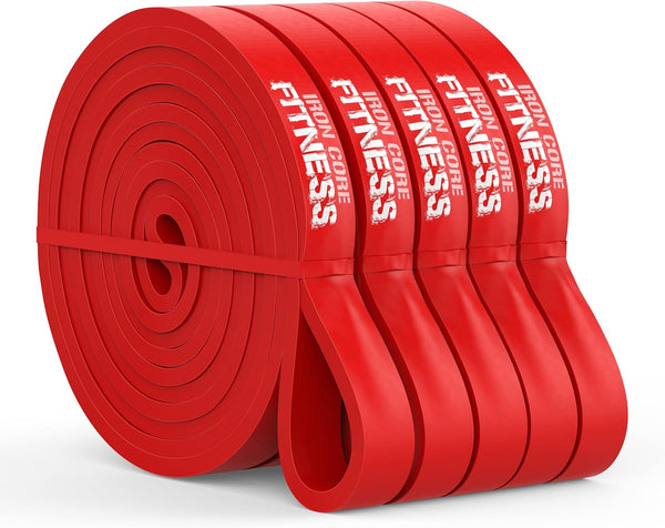 Iron Core Fitness Gym Quality Long Resistance Bands Multi Pack of 5, Ideal for Group Workouts, Strength Training
