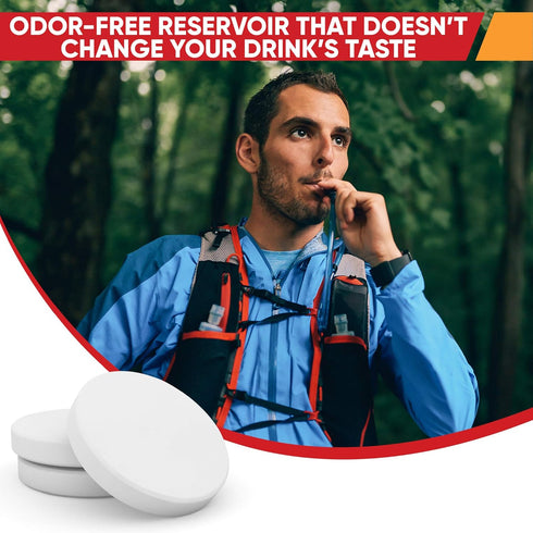 Reservoir Hydration Bladder Cleaning Kit - 6-In-1 Cleaning Kit with Brushes, Cleansing Tablets & Carry Pouch