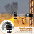 HappyAlley 2pcs T Post Trail Camera Holders, Trail Camera Mounting Bracket, Adjustable Trailcam Holder for Hunting