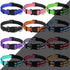 Sanwuta 12 Pcs Adjustable Reflective Puppy Dog Collars Bulk - Safety Nylon Collars with Locking Buckle for Small Medium