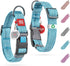 WAUDOG Reflective Cotton Dog Collar, Eco-Friendly Alternative for Small Medium Large Dogs, Adjustable with QR ID Tag