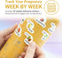 Bump Up The Jam 32 Pregnancy Water Bottle Tracker - Ounce Stainless Steel - Includes Weekly Pregnancy Tracker Stickers