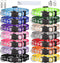 14 PCS Puppy Collars - Litter ID Collars Glow in The Dark Whelping Supplies, Soft Nylon Breakaway Colored Collars with