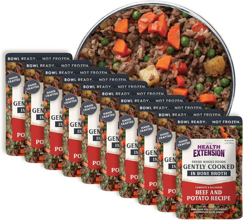 Health Extension Gently Cooked Beef & Potato Dog Food, Human-Grade and Shelf-Stable