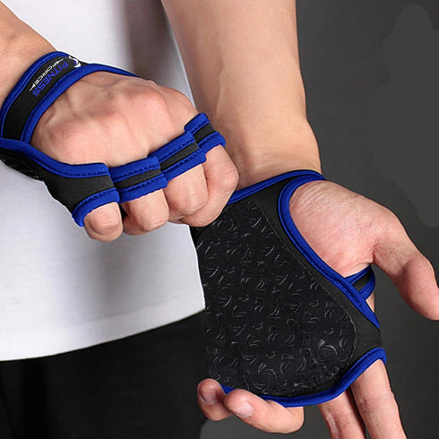 FITNESS FORCE Workout Gloves for Men & Women Partial Weight Lifting Gloves Non-Slip Gym Grip for Weight Lifting