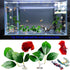 Fish Leaf Pad Fish Tank Accessories, 3 pcs Adjustable Plastic Plants for Betta Natural Habitat with Suction Cup