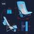 Nice C Beach Chair, Sling Sand River Chairs for Adults, Sillas De Playa, Beach Seat with Cooler High Back, Cup Holder