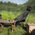 Backpacking MOON LENCE Folding Portable High Back Camping Chairs for Adults, Adjustable Oversize Lightweight for Beach