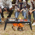 VEVOR Folding Campfire Grill, Heavy Duty Steel Mesh Grate, 22.4" Portable Grilling Rack for Outdoor Open Flame Cooking