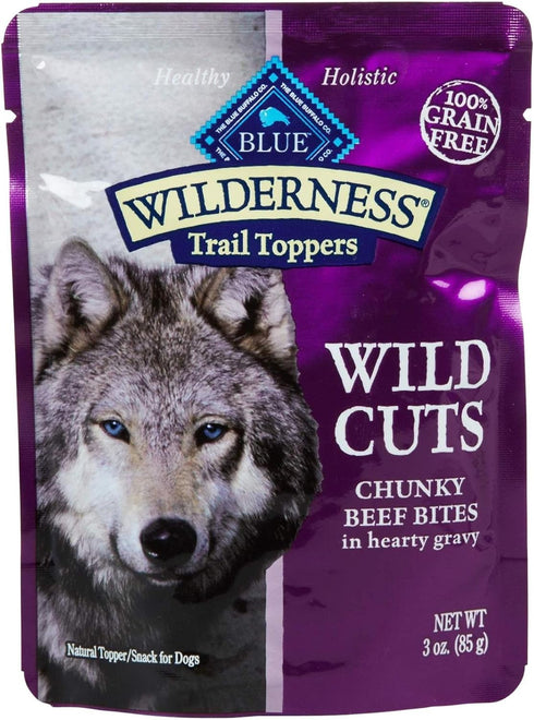 Blue Buffalo Wilderness Trail Toppers Chunky Beef Bites in Hearty Gravy Wet