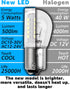 90 1004 Bulbs Bulb BA15D 12V 24V 6000K Sailboat 2PCS Boat Marine LED for Navigation Lights, White for Pontoon Boat