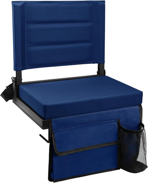 Maeytau Stadium Seats for Bleachers with Back Support, Portable Bleacher Seats with Thick