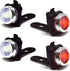 OPTIKS 210 Bike Lights - Front and Back USB Rechargeable LED for Skateboard and Bicycles