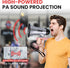 PYLE-PRO Portable Megaphone Speaker, Compact Bullhorn with 20 Watt Power, Microphone, Battery Operated