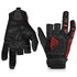 Glove Station Hyper-Fit Tactical Paintball Gloves - Red, Large Size, 2 Fingerless Design for Combat, Hunting, Airsoft