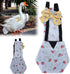 Chicken Diapers, Pet Diapers Reusable Pet Diaper Nappy Poultry Cloth Breathable Goose Clothes Diaper with Bow Duck