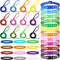36Pcs Dog Collar and Leash Set, Adjustable Quick Release Buckle Soft Nylon Collar for Puppy Small Dogs Walking Training