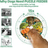 Slow Feeder Dog Bowls for Large Breeds, Detachable Design with 4 Feeding Modes, Dishwasher Safe, Green