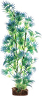 GloFish Plant Aquarium Décor, Green and Blue Large, Fluorescent Under Blue LED Light