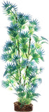 GloFish Plant Aquarium Décor, Green and Blue Large, Fluorescent Under Blue LED Light