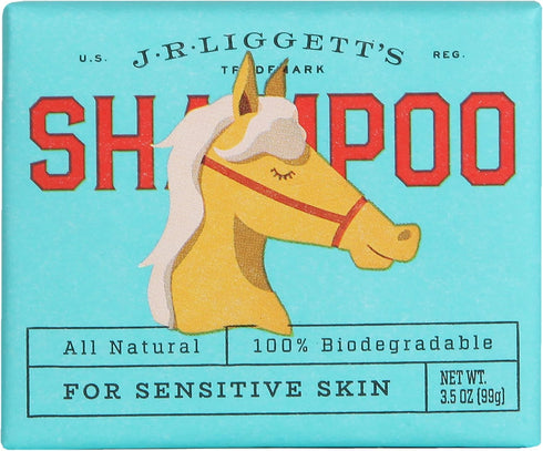 100% 3.5 oz J.R.LIGGETT'S Natural Horse Shampoo Bar - Non-GMO, Detergent-Free Formula Gently Deep Cleans and Supports