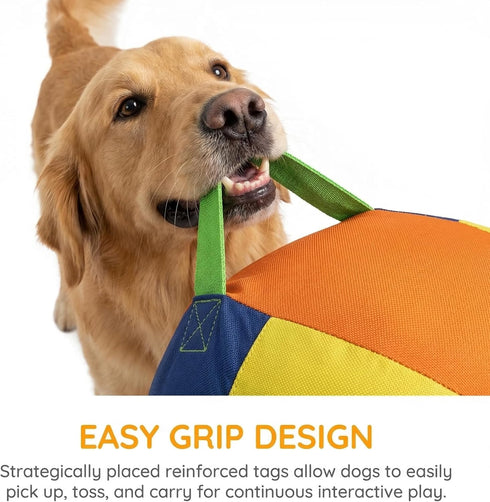 Generic 10/18/22" Herding Ball for Dogs & Horses - Tear-Resistant Inflatable Toy with Heavy-Duty Handle Cover & Pump