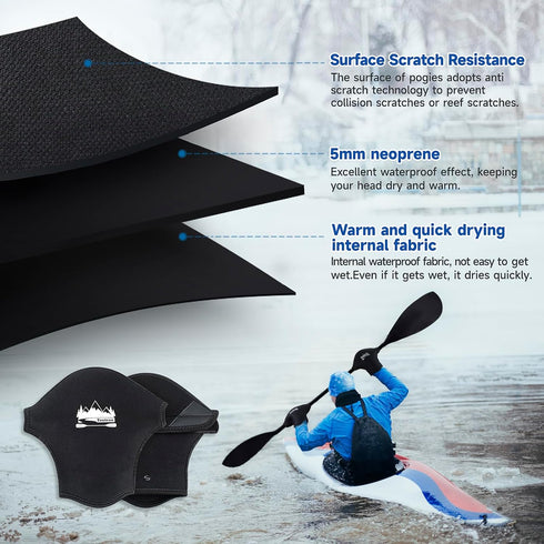 Tontron 5mm Neoprene Paddling Kayaking Pogies