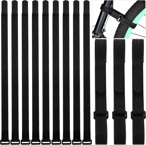 HESTYA 12 Pieces Adjustable Bike Rack Straps, 26 Inches Cinch Straps for Transporting Bicycles