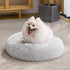 MIXJOY Ultra Soft Orthopedic Dog Bed, Washable Donut Cuddler Cushion Bed for Dogs and Cats (20''/23''/30'', Grey)