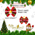 80pcs Christmas Small Dog Hair Bows, Bulk Plaids with Rubber Bands, Mix Christmas Pattern Pet Grooming Bows