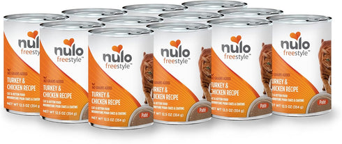 Nulo Freestyle Cat & Kitten Wet Pate Canned Food, Premium All Natural Grain-Free, 12.5 Oz (Pack of 12)