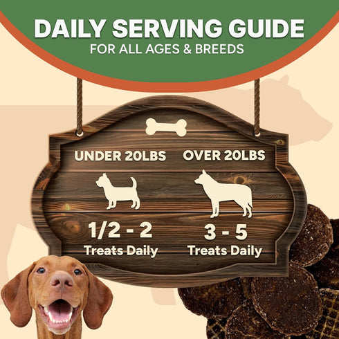 6 oz, Gaines Family Farmstead Beef Chips for Dogs Natural Single-Ingredient Dog Treats, High-Protein Rawhide-Free