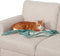 Furhaven Waterproof Throw Blanket for Dogs & Indoor Cats, Washable Two-Tone Luxe Velvet Dog Blanket, Celadon Green,