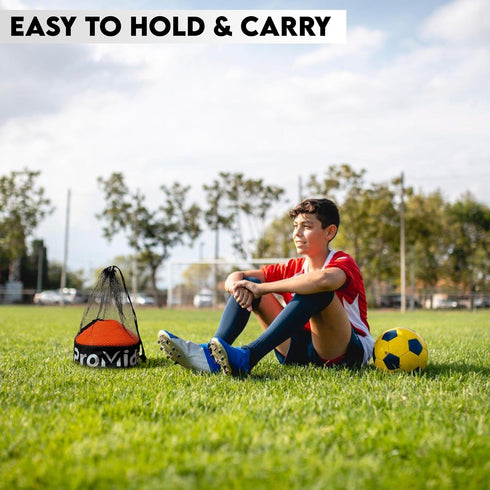 Soccer Training Cones (24, 50 & 100 Pcs) with Mesh Bag & Strap - Flexible Heavy Duty for Football, Basketball