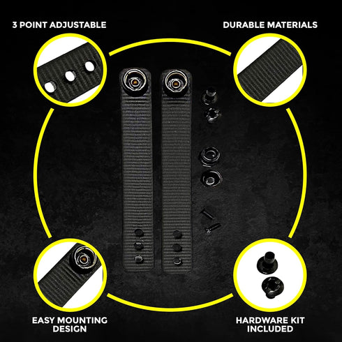 IWB Soft Belt Loops, Holster Accessories with Dot Cap for Better Security, Heavy-Duty Holster Clip