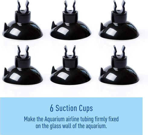 3/16" Professional Flexible Airline Tubing - Standard Aquarium Air Pump Accessories, 20 Feet (Clear-Black)