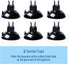 3/16" Professional Flexible Airline Tubing - Standard Aquarium Air Pump Accessories, 20 Feet (Clear-Black)