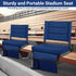Maeytau Stadium Seats for Bleachers with Back Support, Portable Bleacher Seats with Thick Padded Cushion and Shoulder
