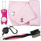 PAGOW Golf Cleaning Kit, Microfiber Towels, Club Groove Cleaner Brush, Foldable Divot Tool, Pink