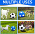 4 Pcs Goat Ball Toy Set with Covers, Anti Burst Training Toy with Inflator Pump