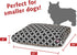 Black Links Small Rectangle Indoor Outdoor Pet Dog Bed, Removable Washable Cover by Majestic Pet Products