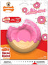 Nylabone Power Chew Donut Dog Chew Toy - Fun Durable Dog Toys for Aggressive Chewers, Bacon Glazed Flavor, Large/Giant