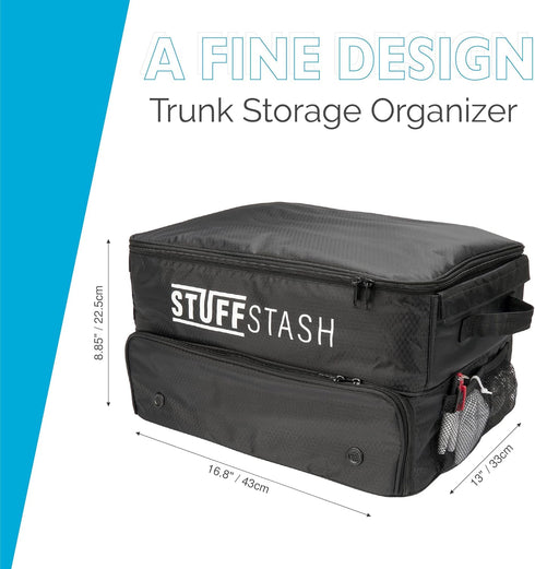 STUFFSTASH Golf Trunk Organizer; Strong, Won't Collapse; Storage for Tees, Gloves, Balls; Essential Golfer Gift for Men
