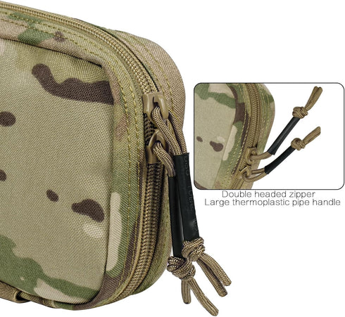 Immediate Ifak Pouch-Rapid Deployment Tactical MOLLE Trauma Kit Pouches, Quick Release Tear-Off Medical First Aid Kit