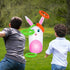 34 6 ArtCreativity Easter Games Bunny Inflatable Ring Toss with Rings, Easter Games for Kids - Weighted Bottom to Keep