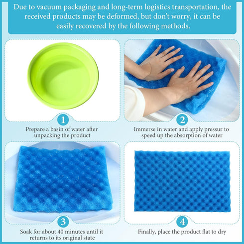 9 17 11 Inch 1/2 1 Inch, Pcs Fish Pond Foam Aquarium Filter Sponge Wave Shape Coarse Foam for Fish Tank Sump Pond x x