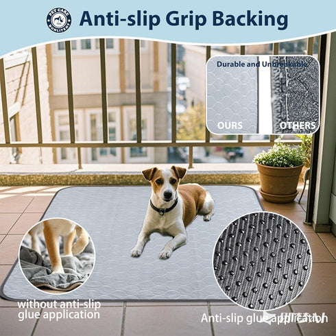 48x65 3 Pack, Washable Pee Pads for Dogs, Reusable Puppy Pads with Fast Absorbent, Waterproof Reusable Pee Pads