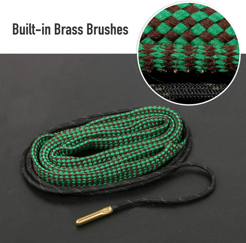 Gogoku 2Pack/3Pack Bore Rope Brush Gun Cleaner, Barrel Snake for Various Calibers, Choose Your Cal