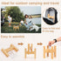 Elevated Dog Bowl Stand, Adjustable Food Stand for 6”-8” Bowls, Single Dog Bowl Holder 7” Tall