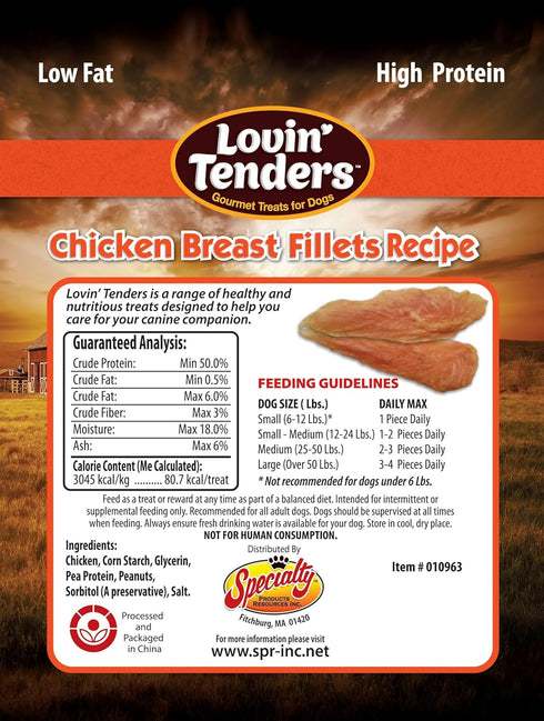 Generic (2 Pack 7 oz Pack) Lovin Tenders Chicken Breast Fillets Dog Treats - per